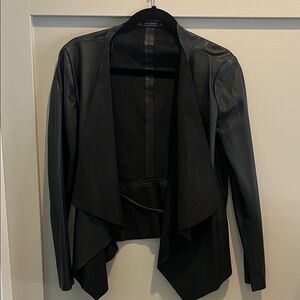 Zara Black Leather Women's Jacket